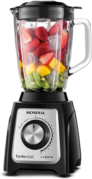 Mondial Turbo Glass L-1400 GI, jarra de vidro, 1.400 W (127 V)